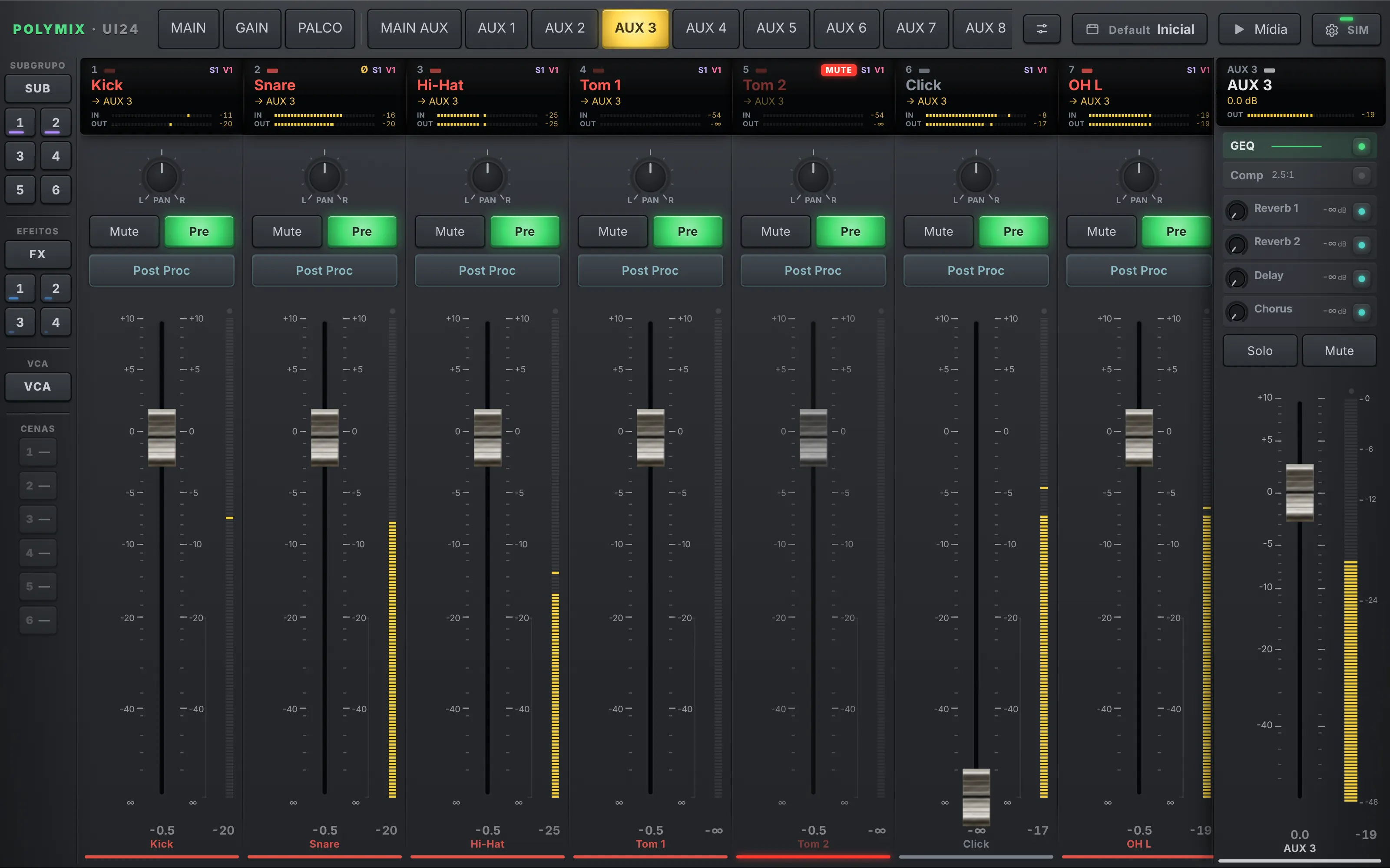 Monitor mixes