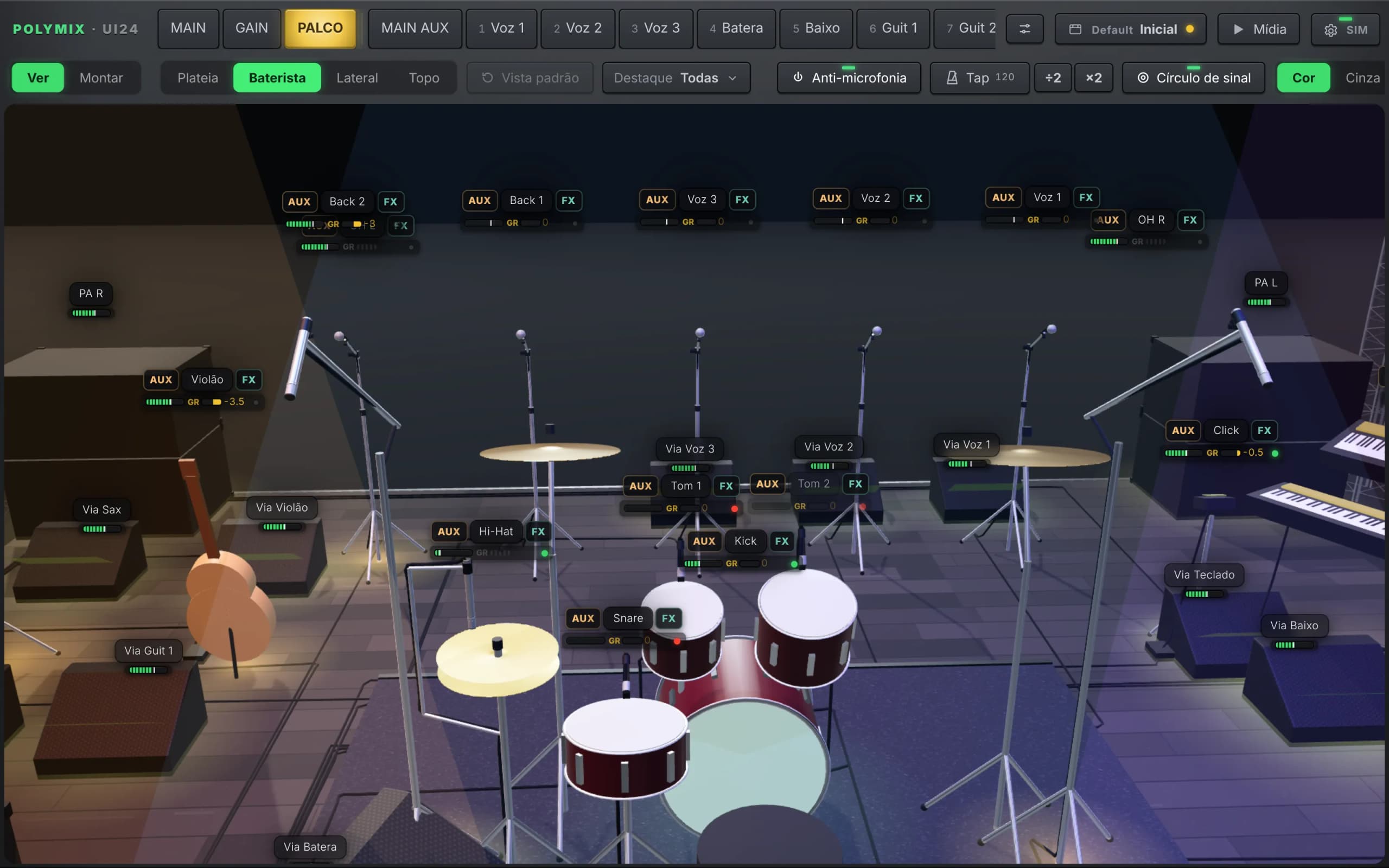 Drummer's view