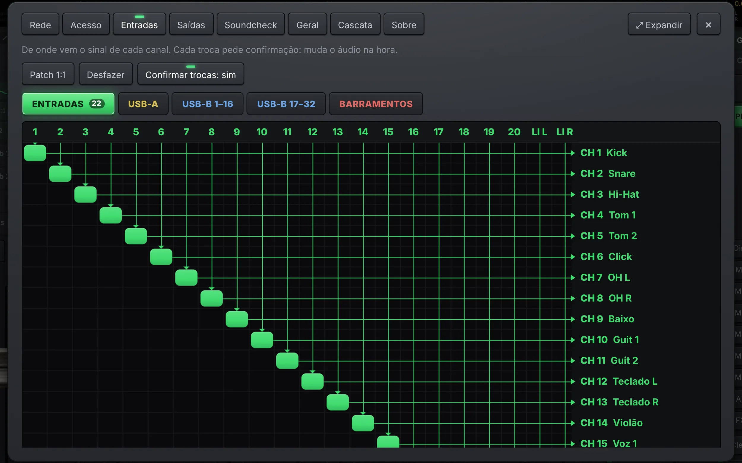Matrix patching