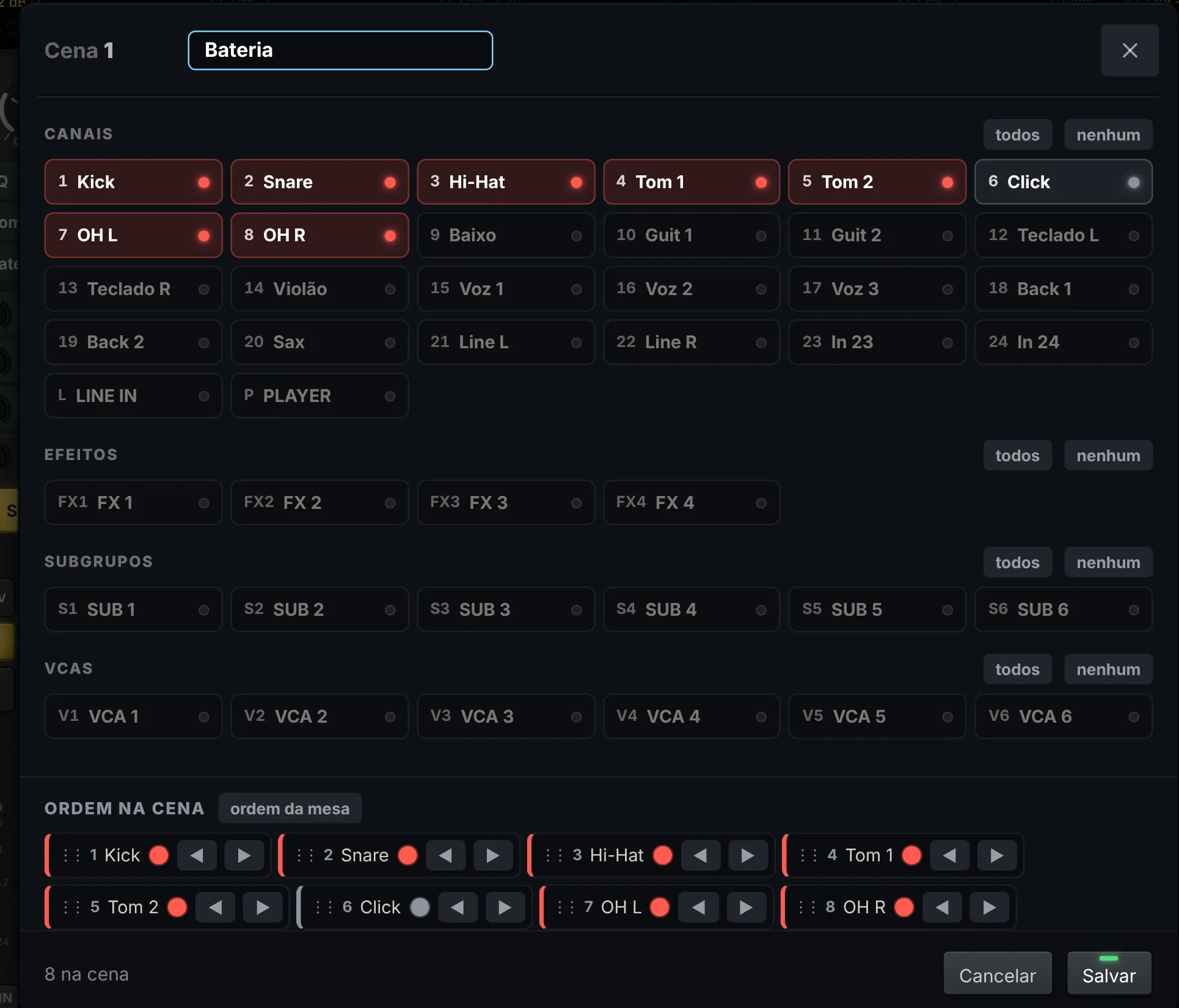 Scene editor